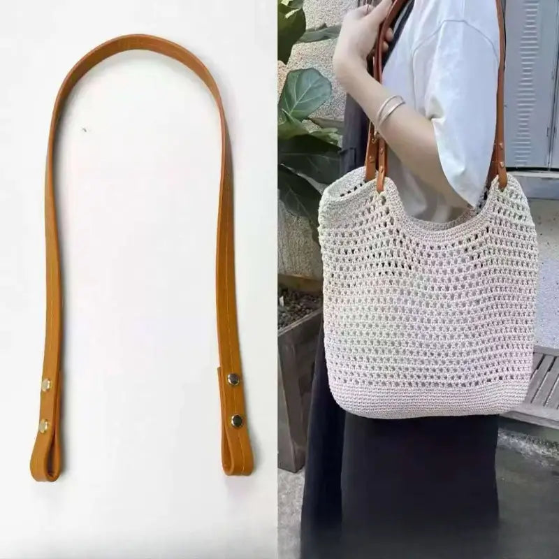 Poignées de sac en cuir PU – Finitions élégantes et pratiques pour sacs faits main