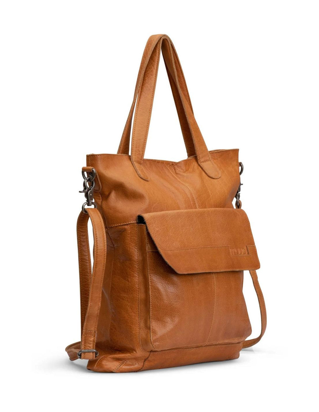 Sac à projets tricot Muud Arendal Whisky – Cuir véritable