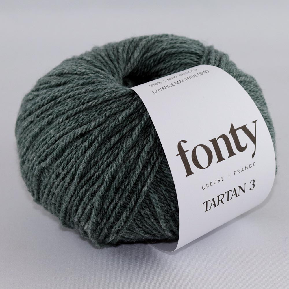 Tartan 3 – Laine cardée lumineuse