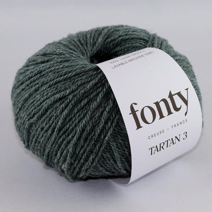 Tartan 3 – Laine cardée lumineuse