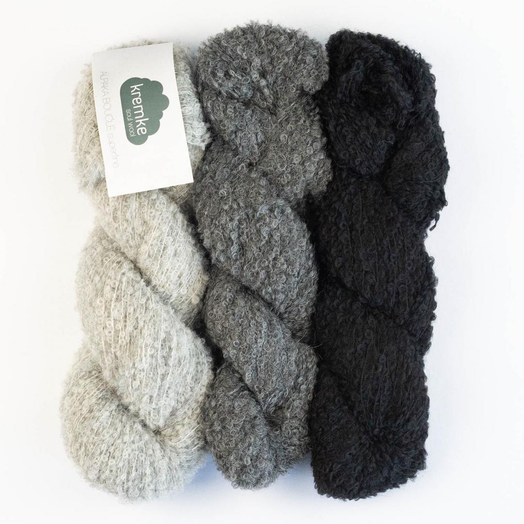 Alpaca Bouclé Kremke – Fil alpaga