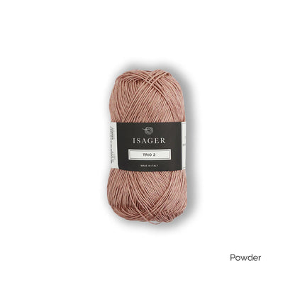 Isager Trio 2 – Fil léger d’été en lin, coton et lyocell