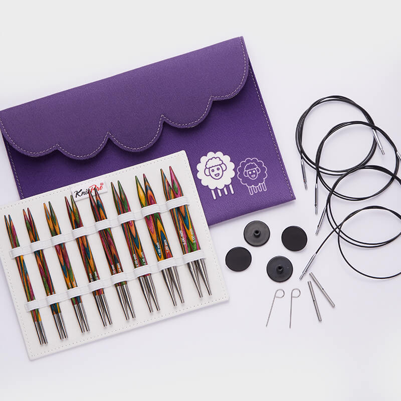 Kit complet d’aiguilles circulaires interchangeables Knit Pro Symfonie