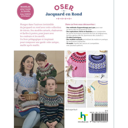 Oser le Jacquard en rond – Modèles pour toute la famille avec vidéos