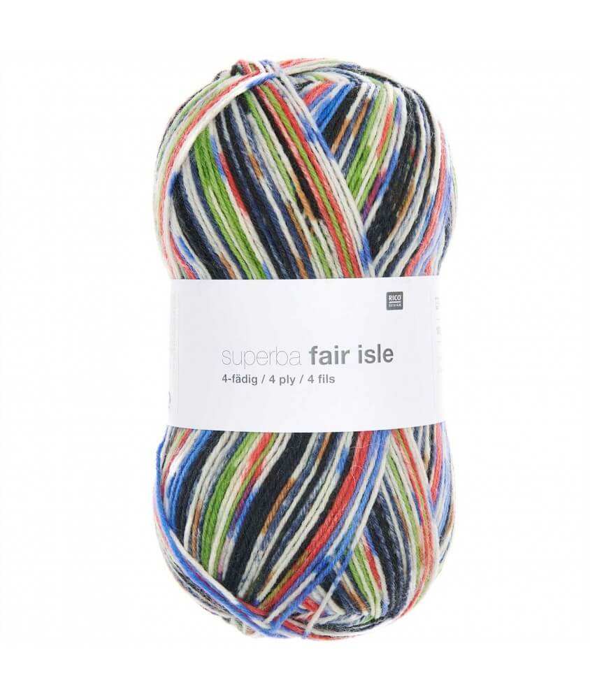 Superba Fair Isle 4 Ply – Laine à chaussettes Superwash