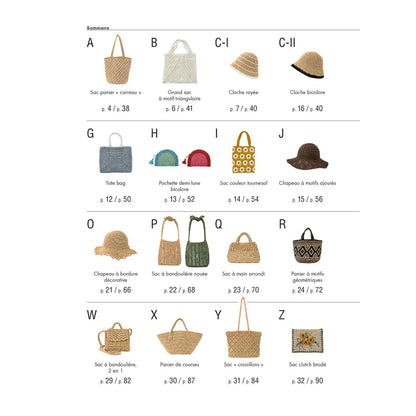 Sacs &amp; chapeaux en raphia