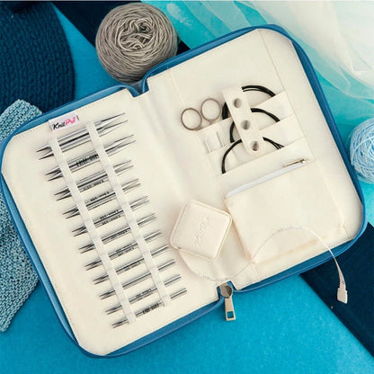 Set Nova Regal KnitPro — Aiguilles circulaires interchangeables en laiton galvanisé (3–8 mm)