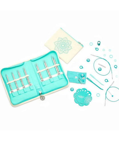 KnitPro The Mindful Collection – Kindness Set – Aiguilles interchangeables 10 cm + accessoires