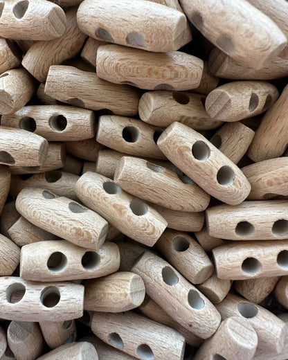 Boutons bûche en bois – 25 mm et 30 mm