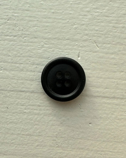 Boutons noirs en galalithe – 18 mm et 23 mm