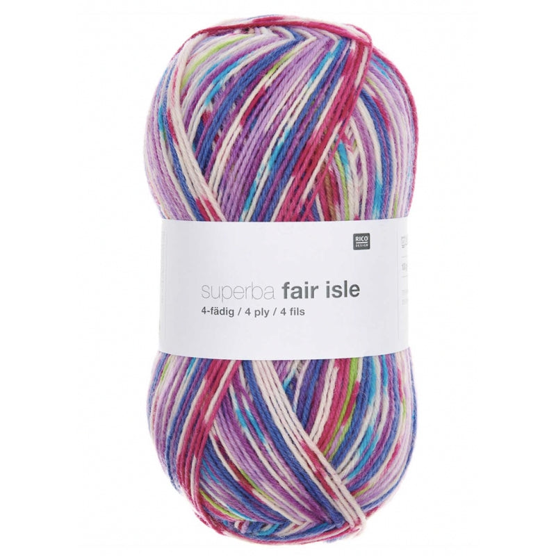 Superba Fair Isle 4 Ply – Laine à chaussettes Superwash