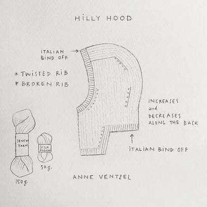 Kit de tricot Hilly Hood - Anne Ventzel