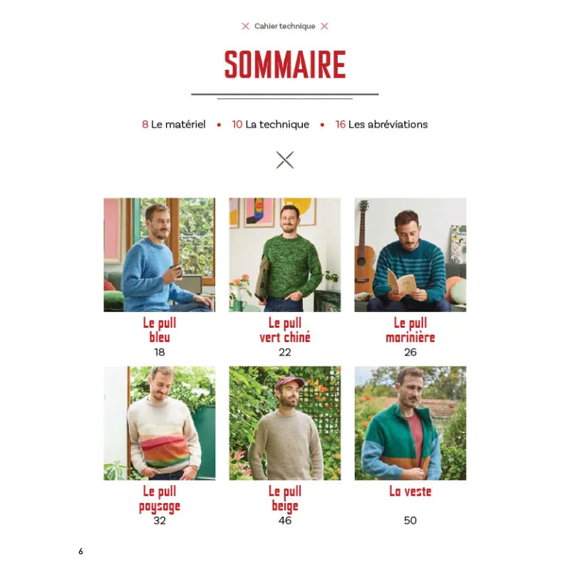 Tricot Hommes – Livre créatif