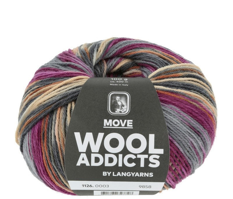 MOVE WOOL ADDICT – Mérinos superwash multicolore