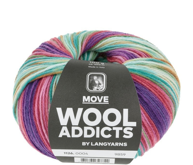 MOVE WOOL ADDICT – Mérinos superwash multicolore