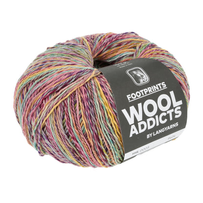 Footprints Wool Addict – Fil chaussettes 45% coton, 42% laine superwash, 13% nylon