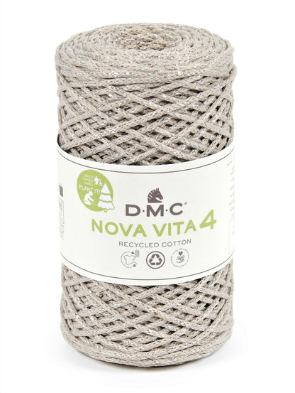 Nova Vita 4 DMC – Fil coton recyclé et métallisé pour décorations et accessoires