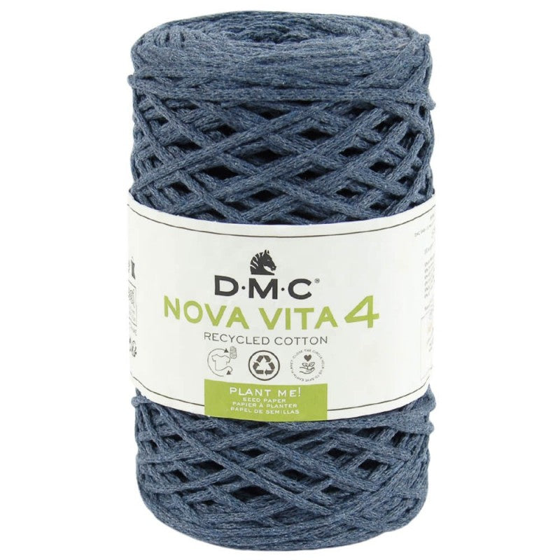 Nova Vita 4 DMC – Fil coton recyclé uni pour décoration et accessoires