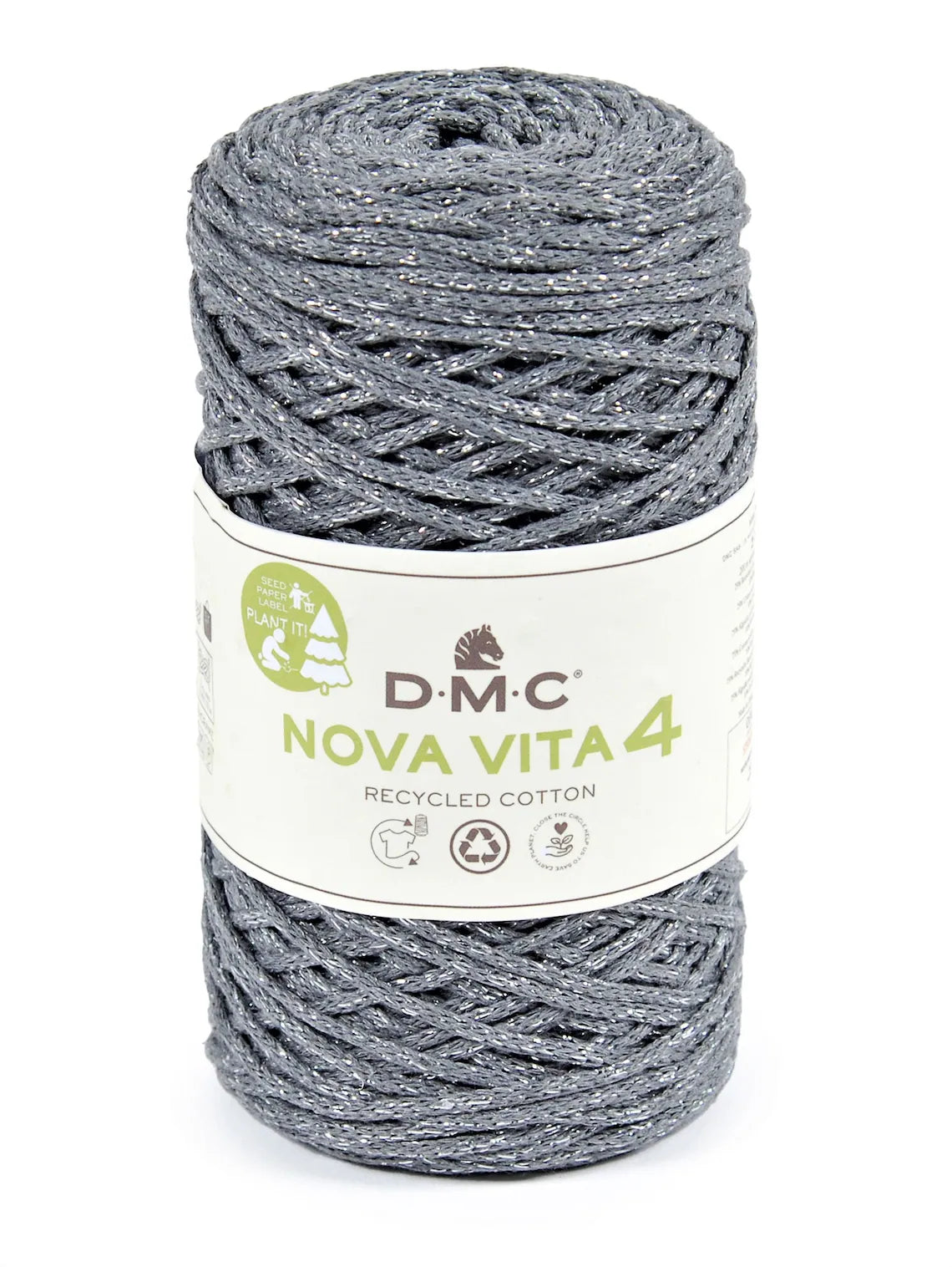Nova Vita 4 DMC – Fil coton recyclé et métallisé pour décorations et accessoires