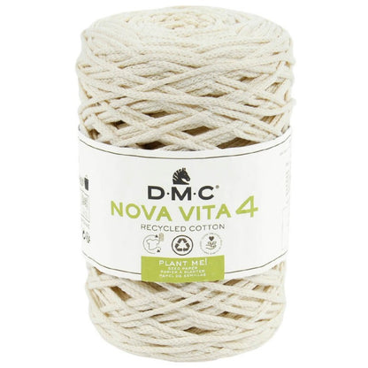 Nova Vita 4 DMC – Fil coton recyclé uni pour décoration et accessoires