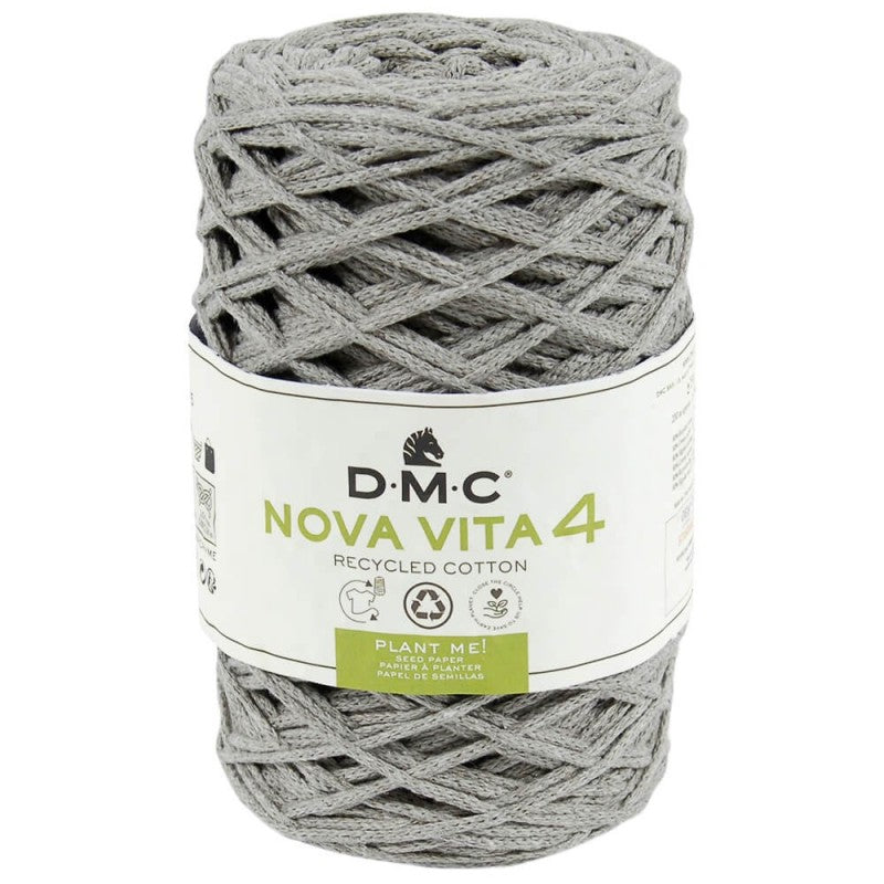 Nova Vita 4 DMC – Fil coton recyclé uni pour décoration et accessoires