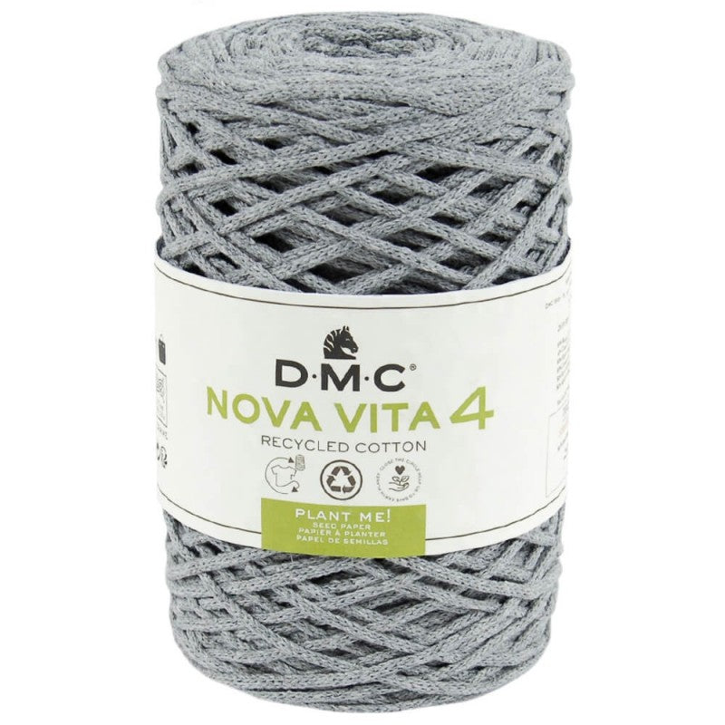 Nova Vita 4 DMC – Fil coton recyclé uni pour décoration et accessoires