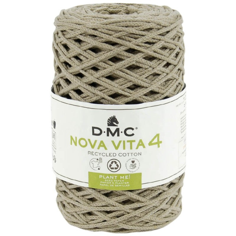 Nova Vita 4 DMC – Fil coton recyclé uni pour décoration et accessoires