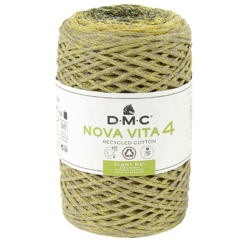 Nova Vita 4 DMC – Fil coton recyclé chiné 200 m pour décoration et accessoires