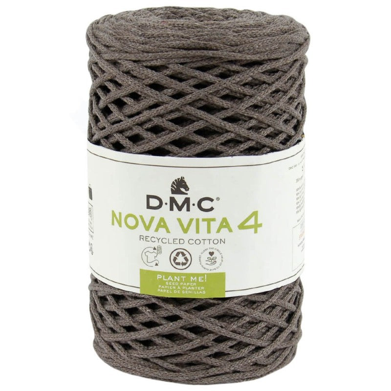Nova Vita 4 DMC – Fil coton recyclé uni pour décoration et accessoires