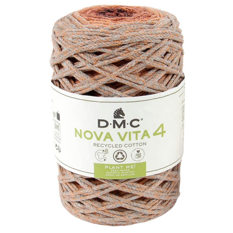 Nova Vita 4 DMC – Fil coton recyclé chiné 200 m pour décoration et accessoires