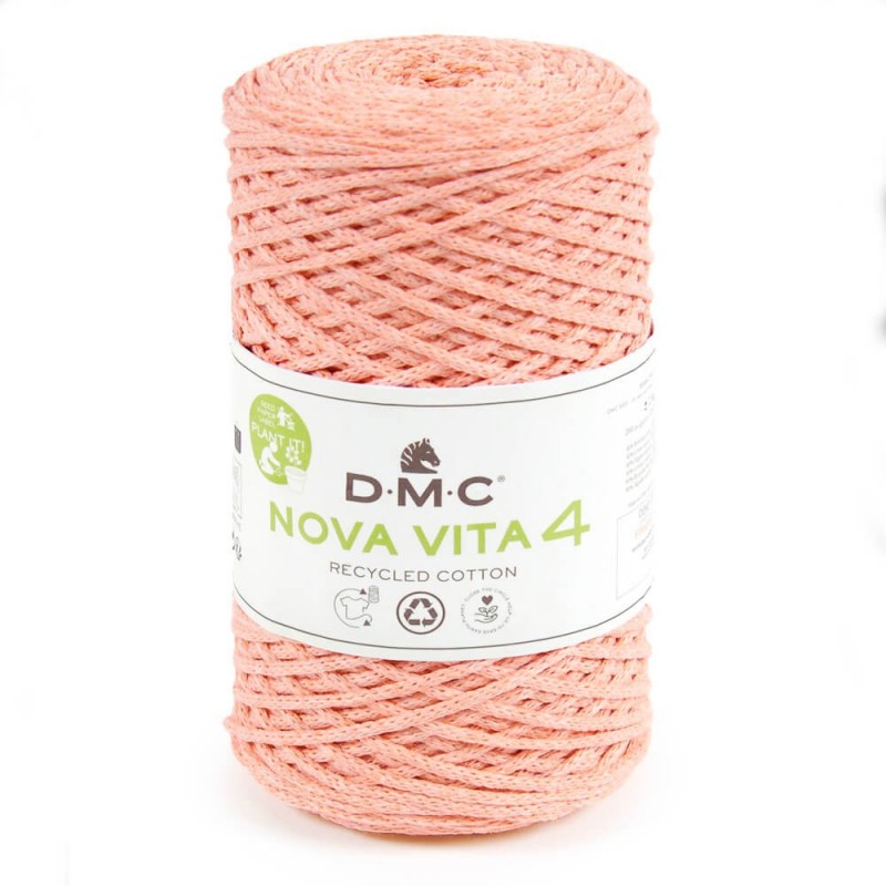 Nova Vita 4 DMC – Fil coton recyclé uni pour décoration et accessoires