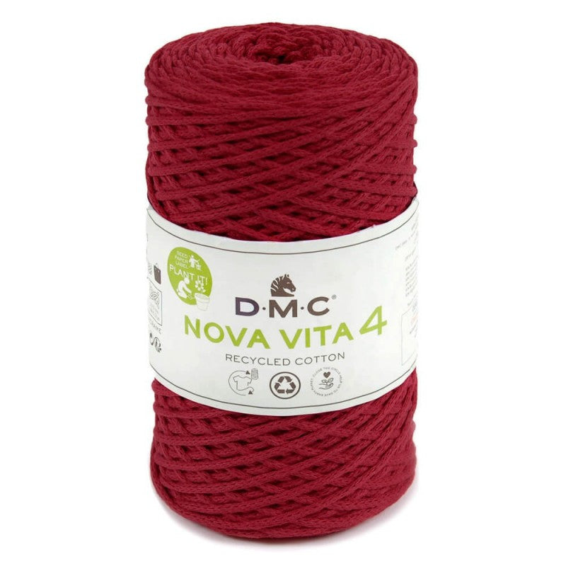Nova Vita 4 DMC – Fil coton recyclé uni pour décoration et accessoires