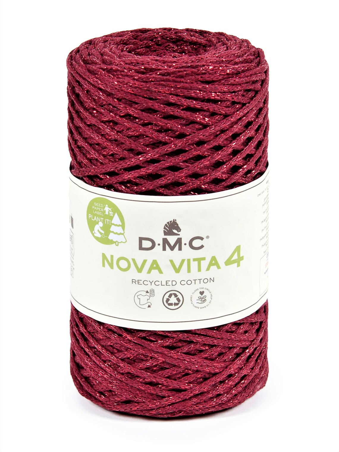 Nova Vita 4 DMC – Fil coton recyclé et métallisé pour décorations et accessoires