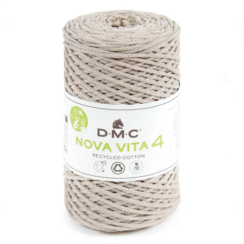 Nova Vita 4 DMC – Fil coton recyclé uni pour décoration et accessoires