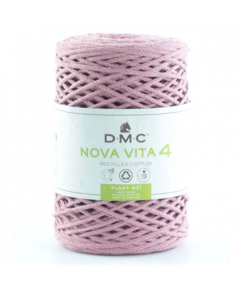 Nova Vita 4 DMC – Fil coton recyclé uni pour décoration et accessoires